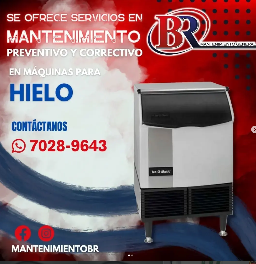 Mantenimiento preventivo y correctivo en máquinas de hielo